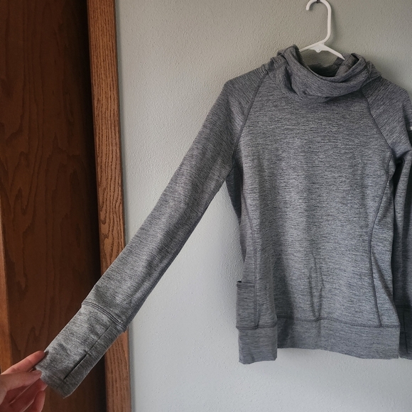 Nike Golf Women's Gray Cowl Neck Hoodie - Picture 3 of 10
